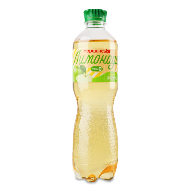 Напій безалкогольний соковмісний Лимонада з смаком яблука середньогазований 0,5л пет Моршинська