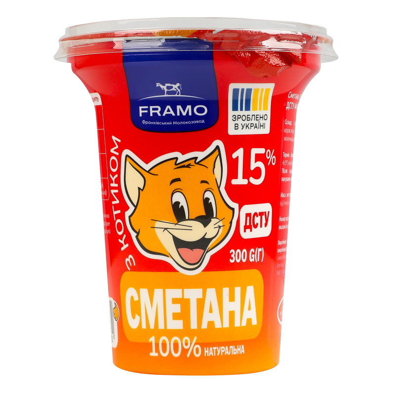 Сметана 15% Framo ст