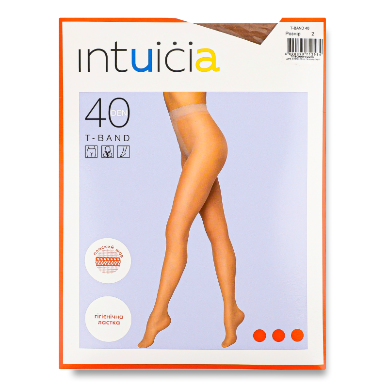Колготи жіночі T-band 40 ден 2тілесн Інтуїція
