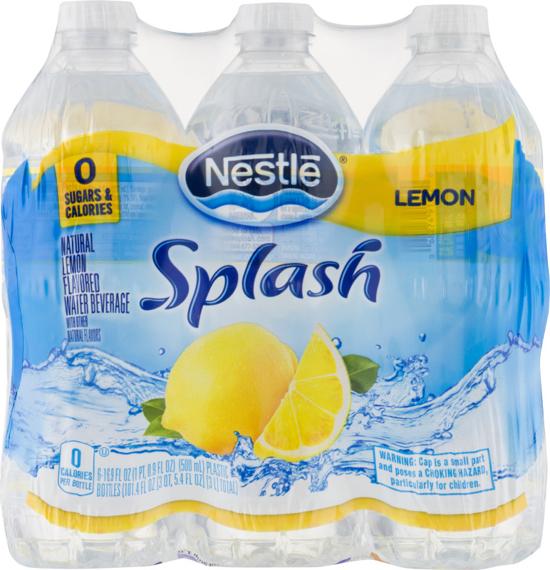 Nestle Splash Flavored Water Lemon 6 PK Nestle(68274911460