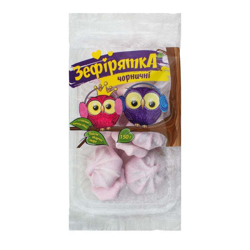 Зефир со вкусом черники Зефирята черничные Богуславна м/у 150г ...