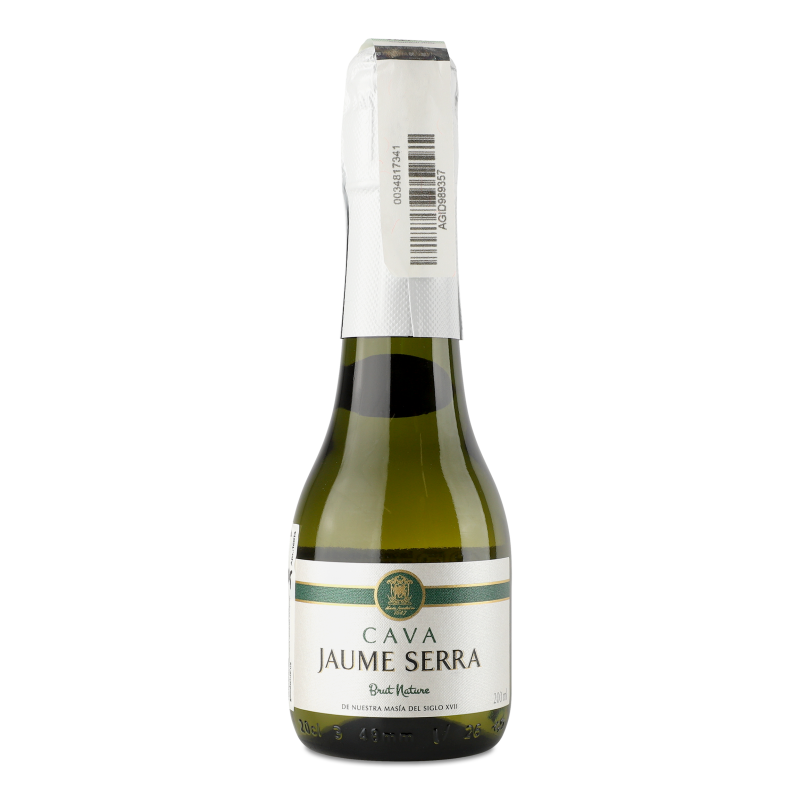 Вино ігристе Кава Брют Натур біле 11,5% 0,2л Хауме Серра