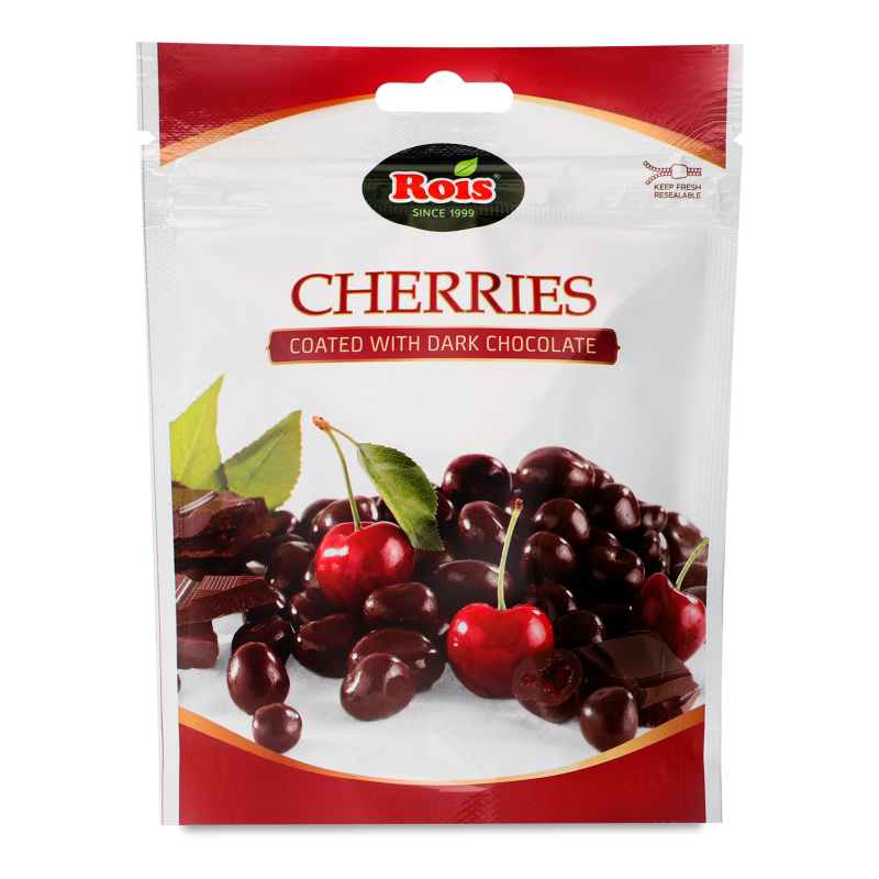 Вишня в чорному шоколаді 100г Rois