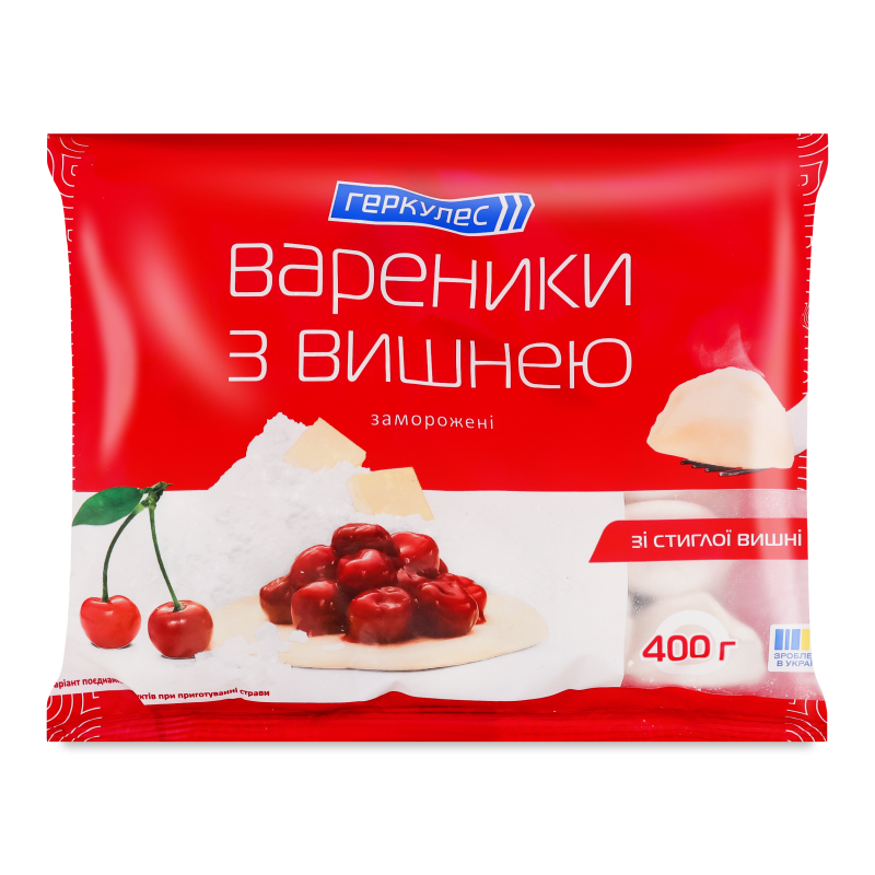 Вареники з вишнею 400г Геркулес