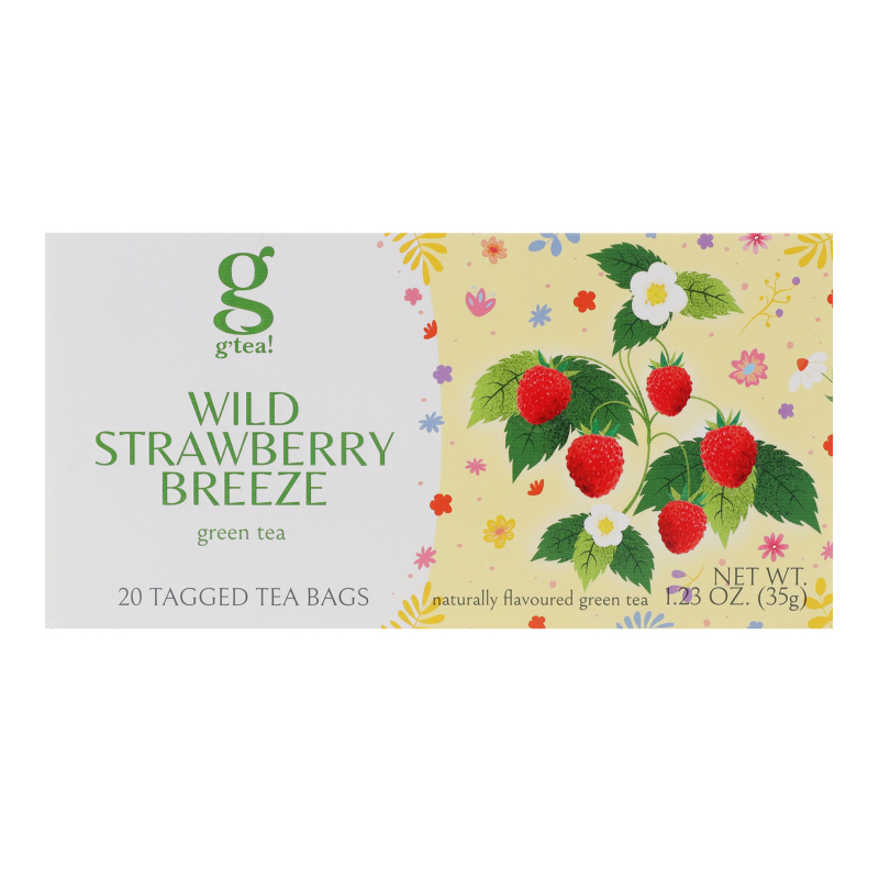 Чай зеленый байховый мелкий с ароматом земляники Wild strawberry