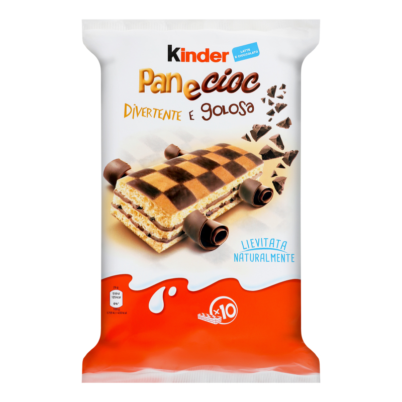 Бісквіт з шоколадними пластівцями Pan e Cioc Kinder м/у