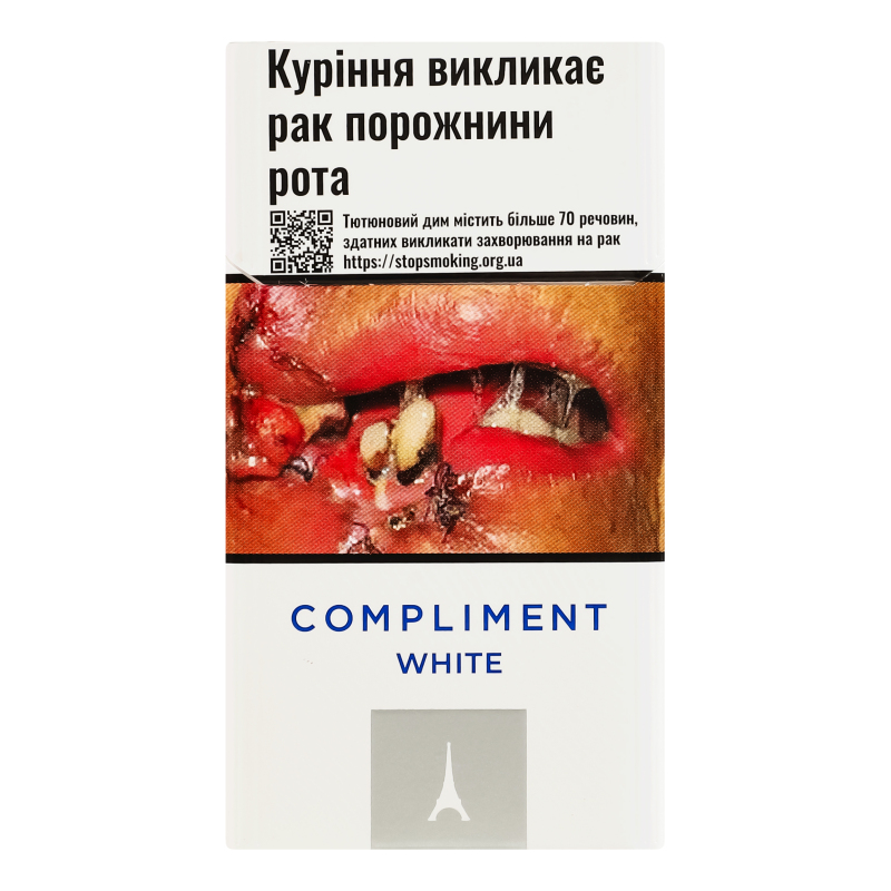 Сигареты с фильтром Compliment Demi Slіms White 20шт Compliment