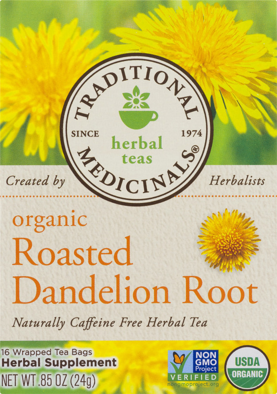 Traditional Medicinals Herbal Teas Organic Roasted Dandelion Root Tea ...