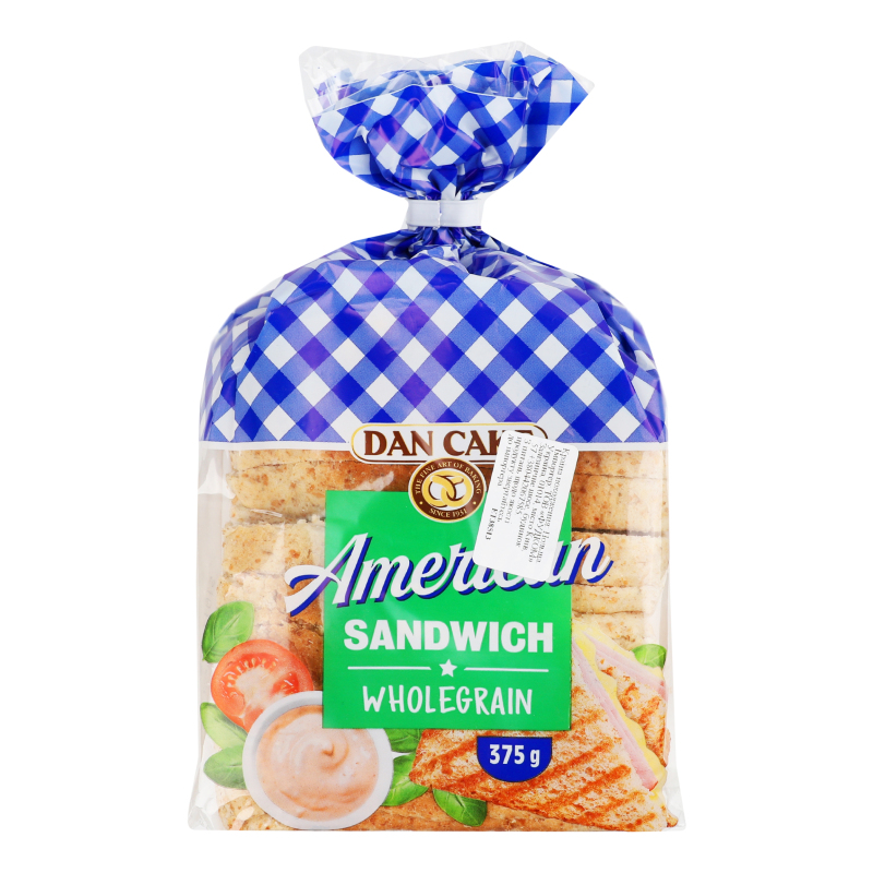 Хліб нарізний пшеничний цільнозерновий American sandwich Dan Cake м/у