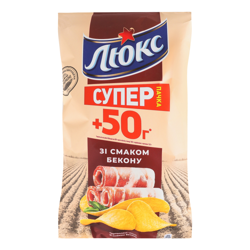 Чіпси Люкс Бекон 183г х36 Люкс 7622210420145: купить в интернет