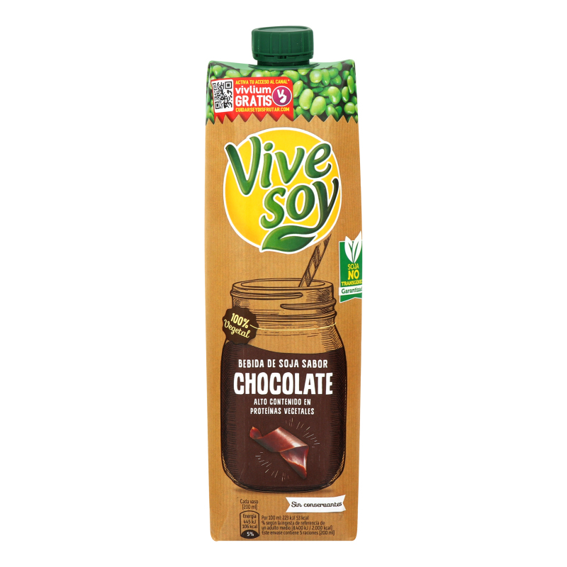 Напій соєвий з шоколадом Vive Soy т/п