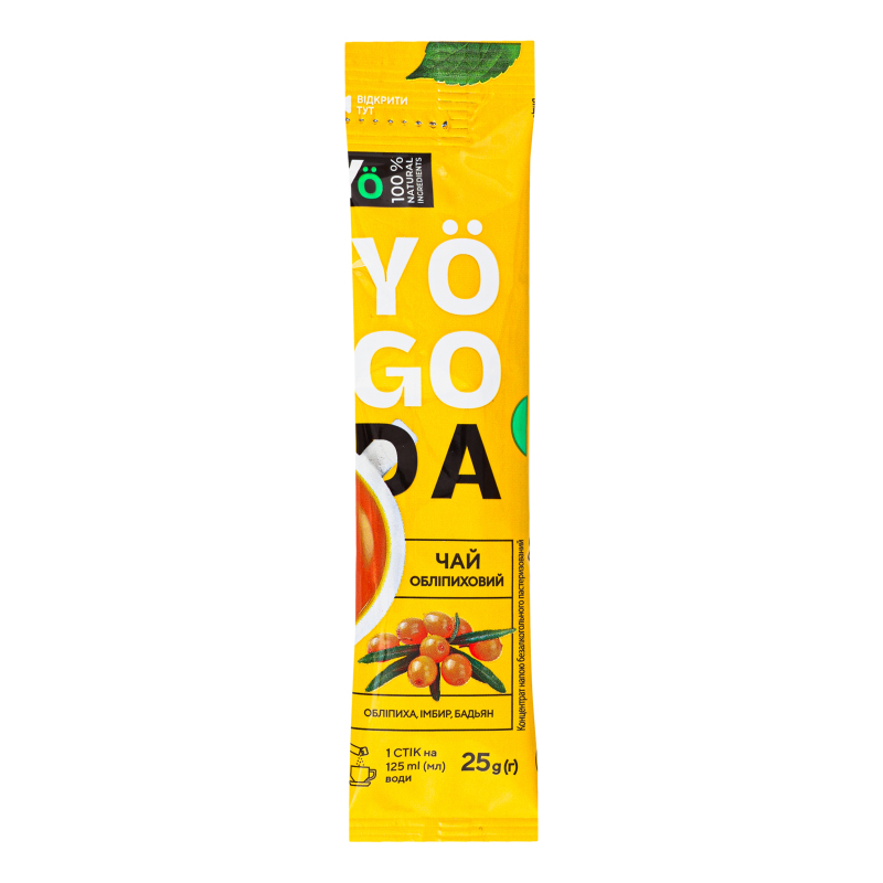 Концентрат напою безалкогольного Чай обліпиховий Yogoda м/у