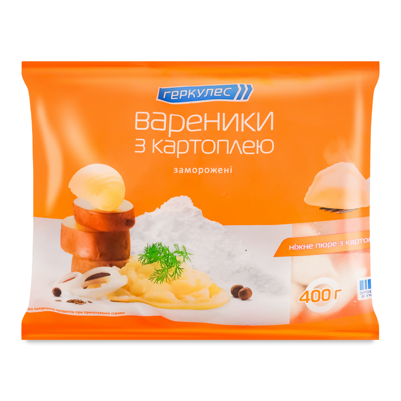 Вареники з картоплею 400г Геркулес