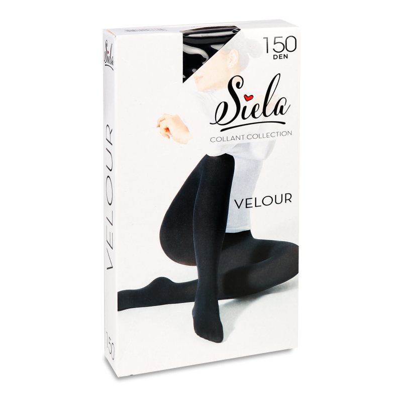 Колготи жіночі Велюр неро 150ден р.4 Сіела