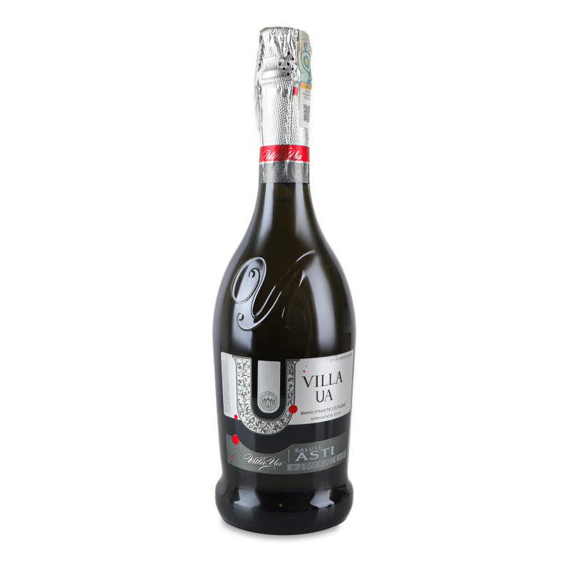 Вино ігристе Salute Asti біле солодке 10-13,5% 0,75л Villa UA