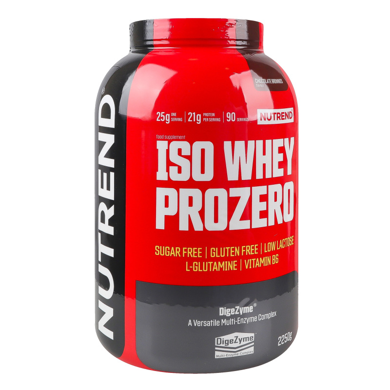 Добавка харчова з підсолоджувачами Шоколадний брауні Iso Whey Prozero Nutrend