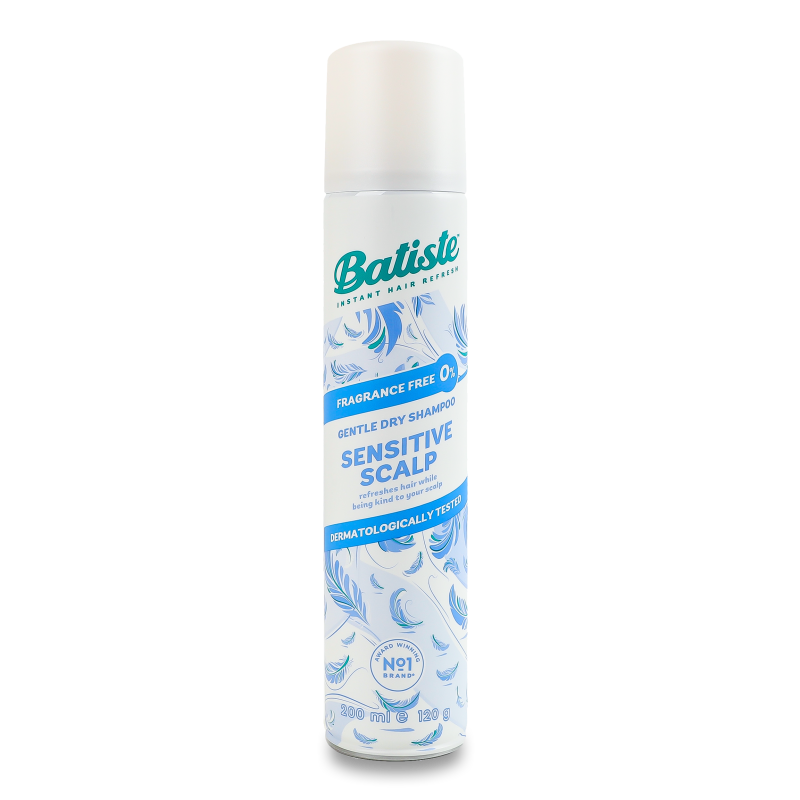 Шампунь сухий Sensitive без аромату 200мл Batiste
