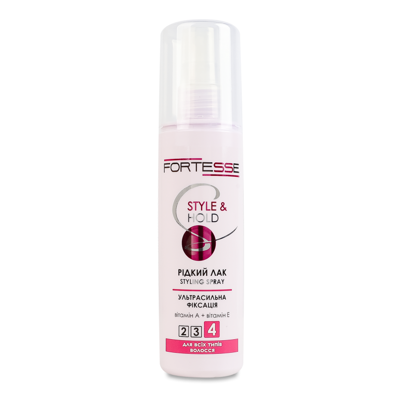 Лак д/волосся рідкий Style ультрасильна фіксація 150мл Fortesse Pro