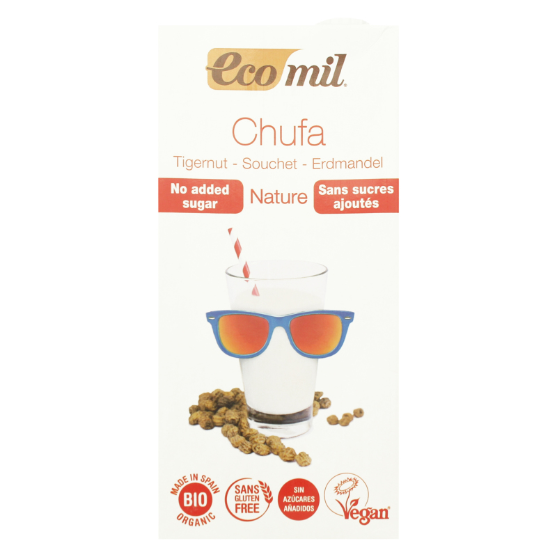 Органічне рослинне молоко з тигрового горіху (чуфи) без цукру