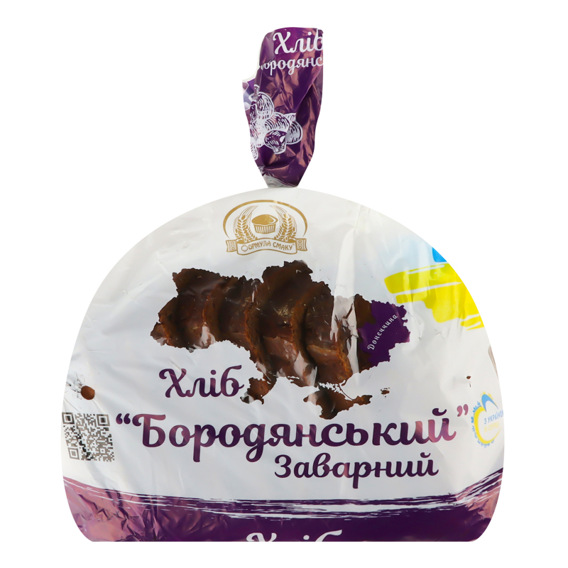 Хліб нарізний заварний Бородянський Формула смаку м/у