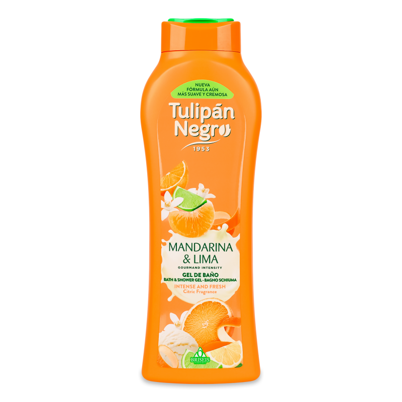 Гель д/душу Мандарин та лайм 650мл Tulipan Negro