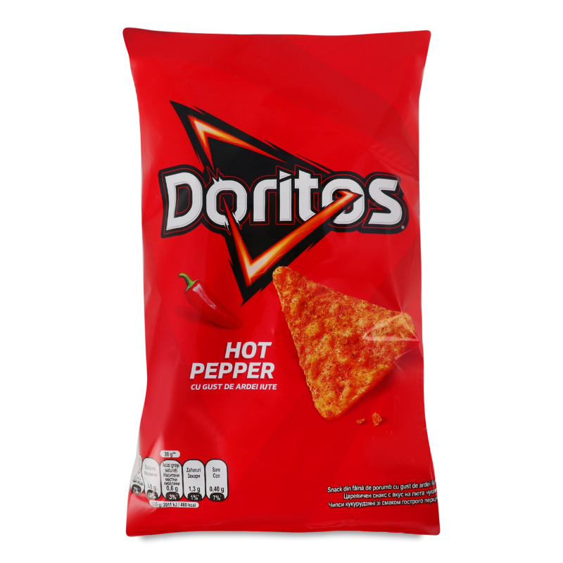 Чипси кукурудзяні з смаком Hot pepper 90г м/у Doritos