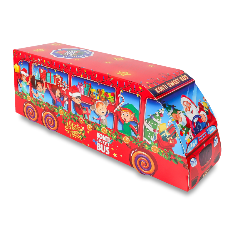 Набір кондитерський Святковий автобус 614г Konti