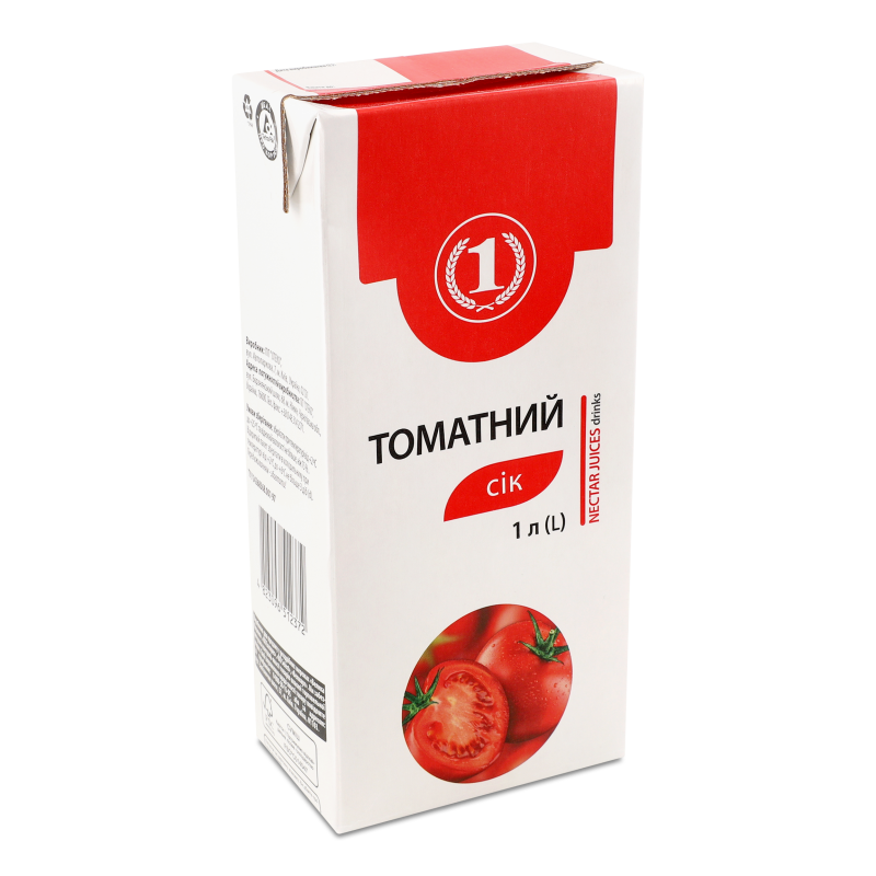 Сік Томатний 1л т/п ТМ “1”