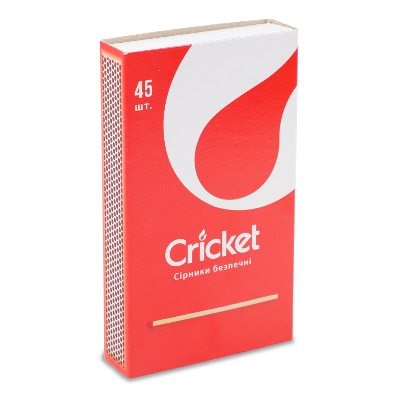 Сірники Extra Long 45шт Cricket