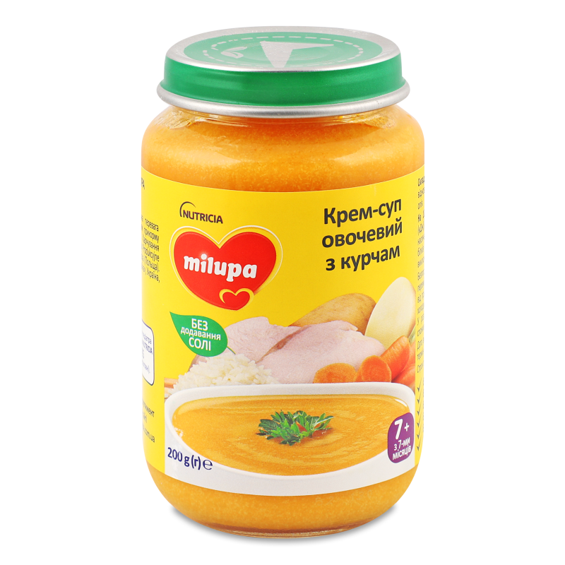 Крем-суп овочевий з курчам з 7місяців 200г твіст/б Milupa