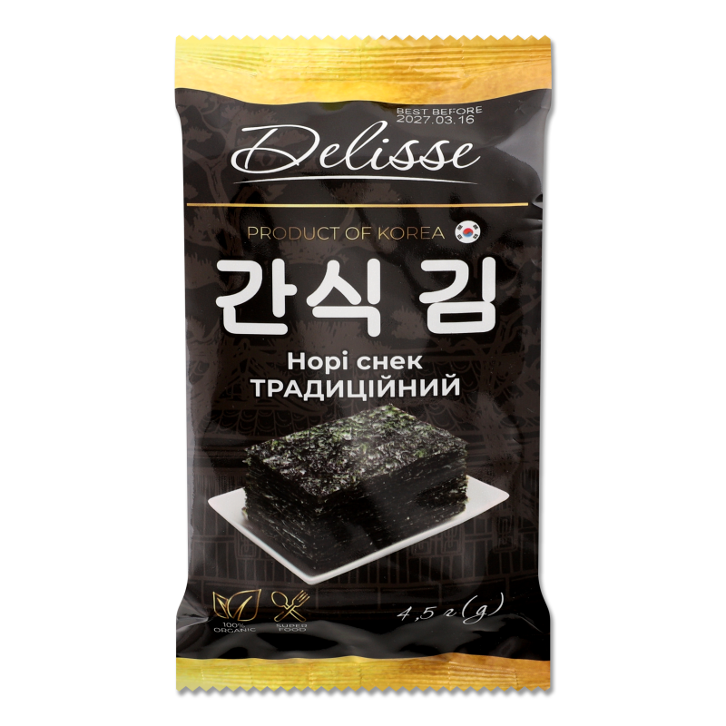 Норі-снек Традиційний 4,5г Delisse