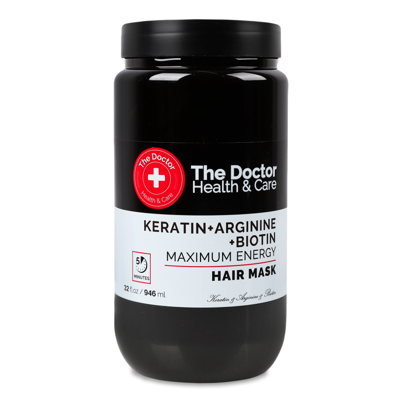 Маска д/волосся Максимальна сила Кератин аргінін та біотин 946мл Зе Доктор Хелз енд Кеа