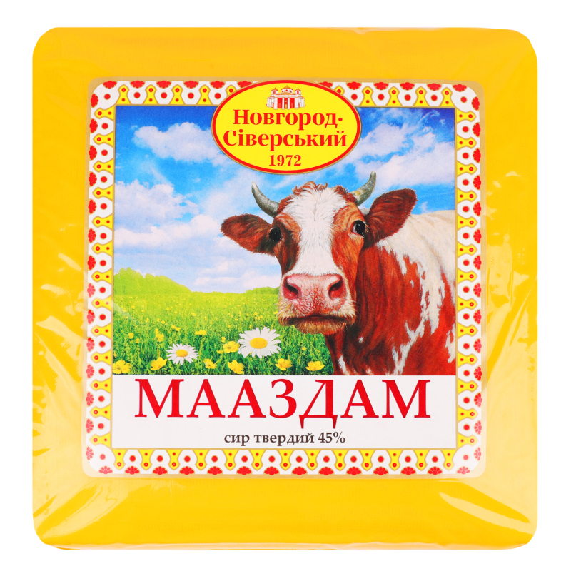 Сир 45% твердий Мааздам Новгород-Сіверський кг