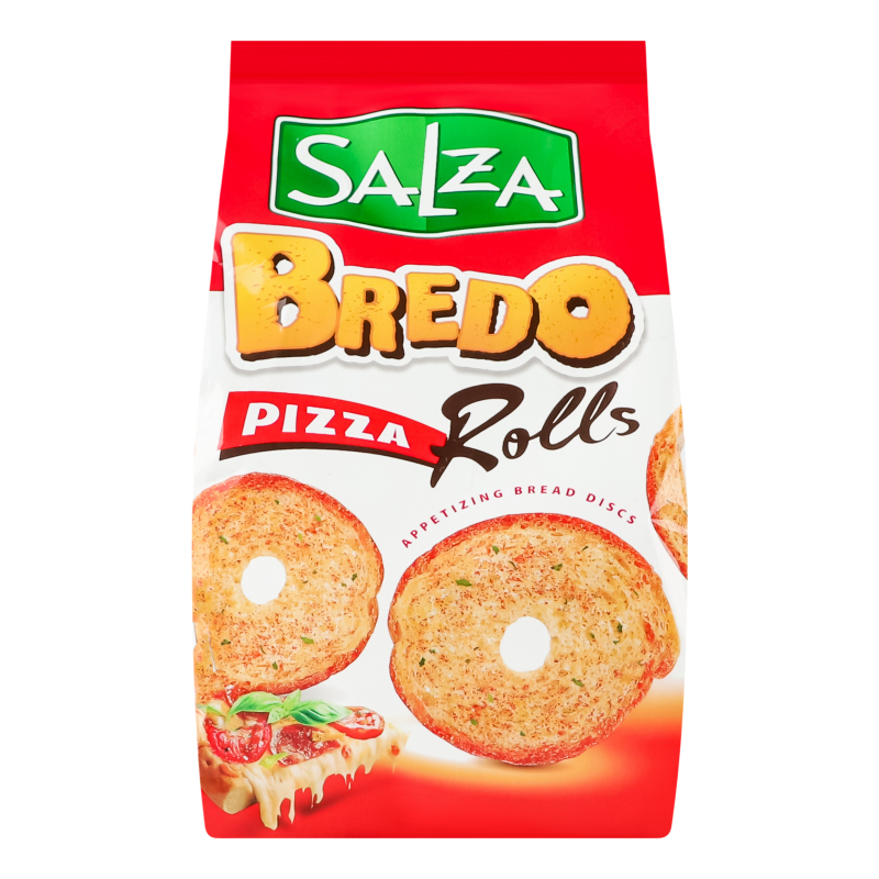 Сухарики хлібні хрусткі Pizza Bredo Rolls Salza м/у