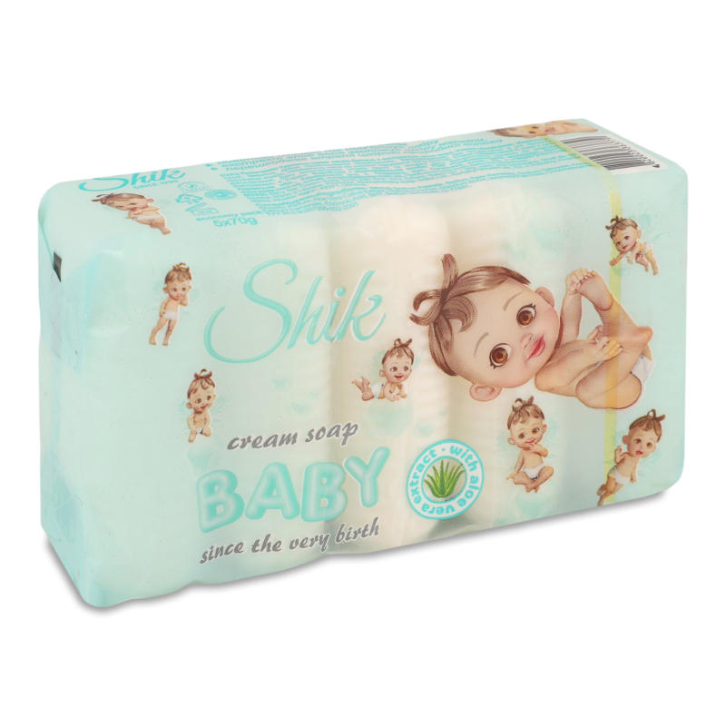 Крем-мило Дитяче з екстрактом Алое вера 5*70г Shik