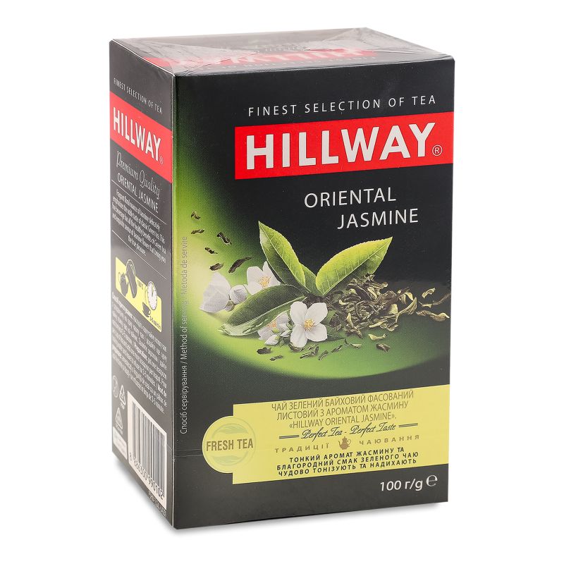Чай Oriental Jasmine зелений байховий листовий 100г Hillway