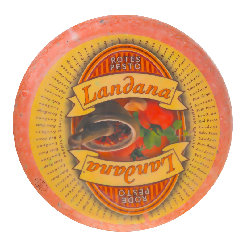 Сир 50% з червоним песто Landana кг