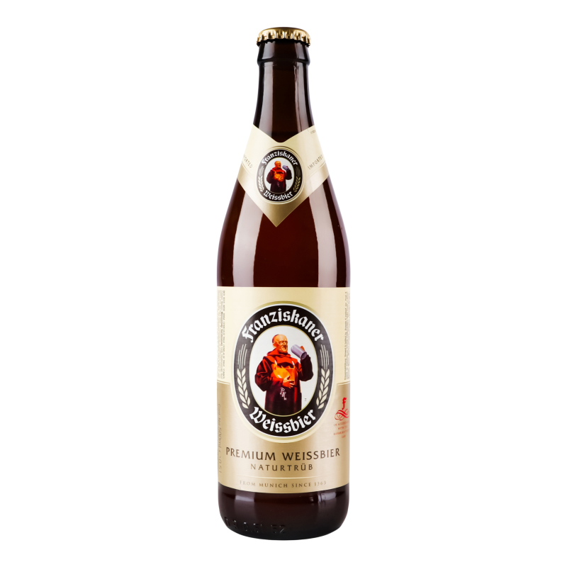 Пиво 0,5л 5% Hefe Weissbier світле Franziskaner ск/б Franziskaner ...