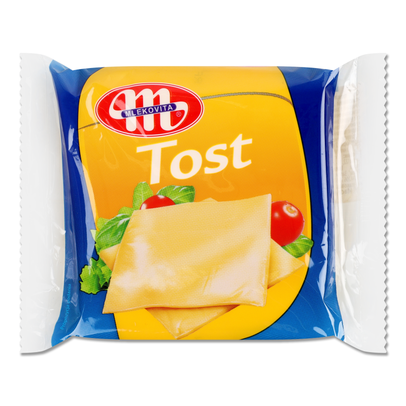 Сир плавлений Tost 22% скибочки 130г Mlekovita