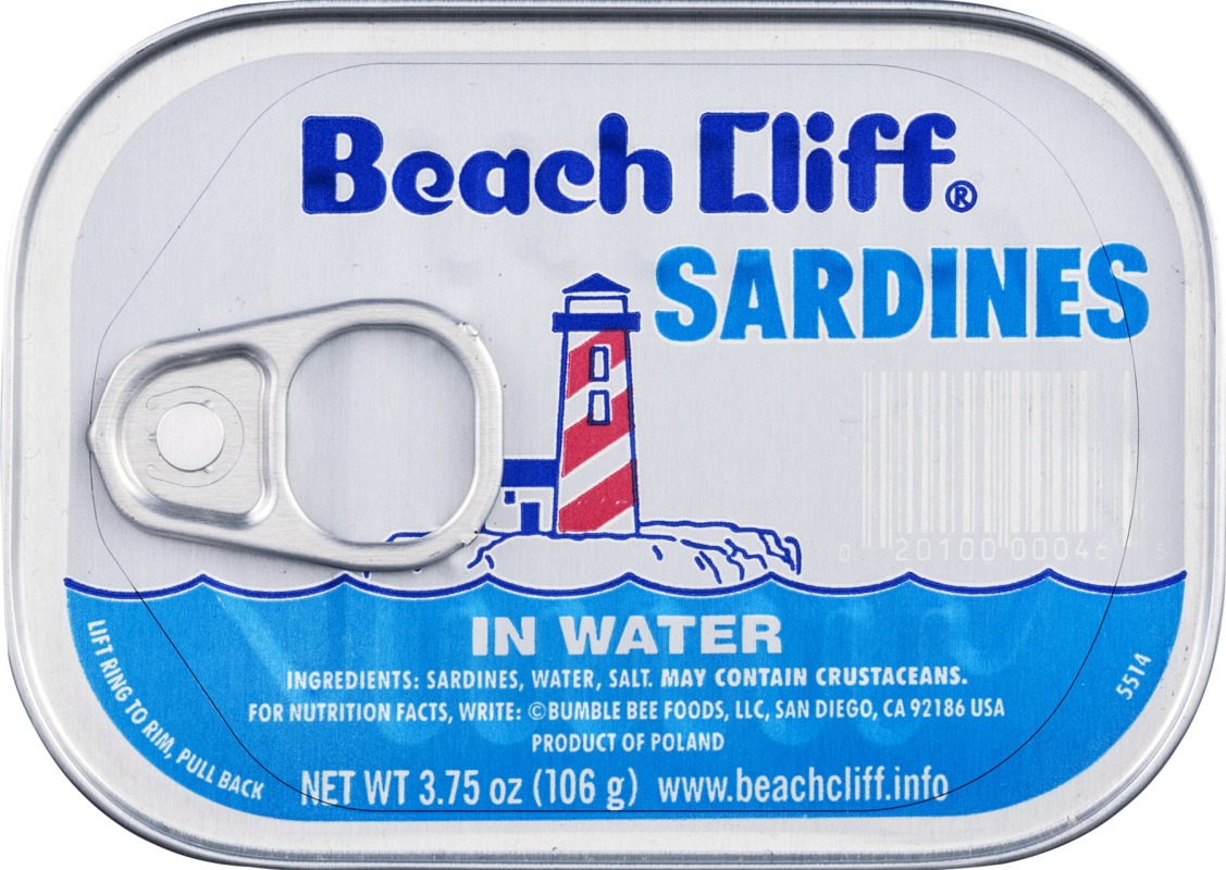 Beach Cliff Sardines in Water Beach Cliff(20100000465) customers