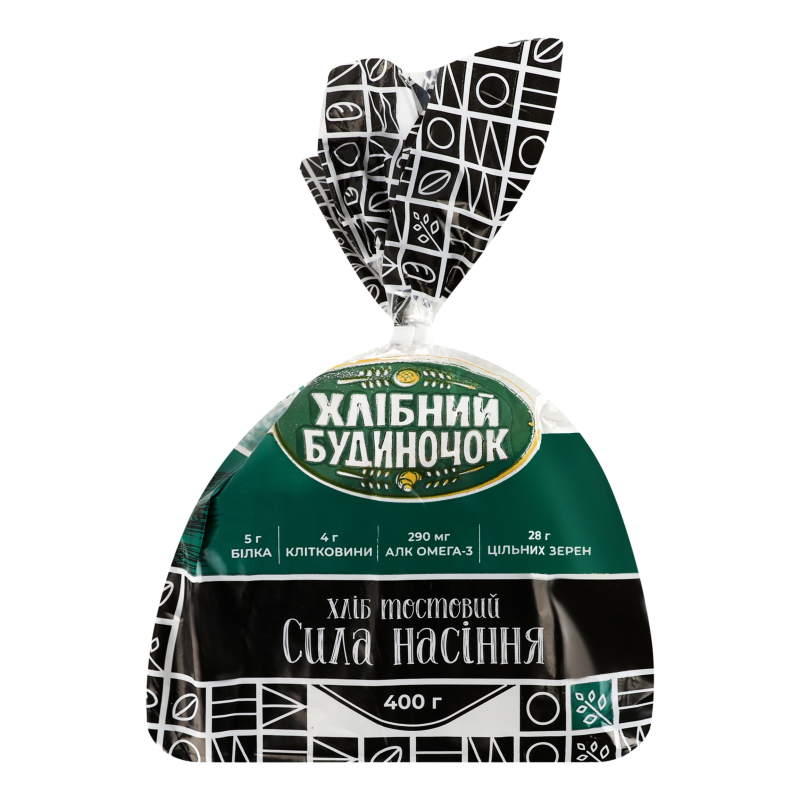 Хліб тостовий Сила насіння Хлібний Будиночок м/у