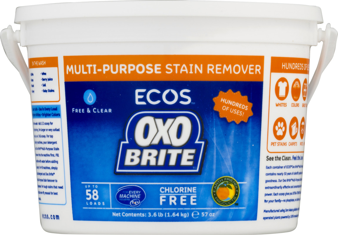 Ecos OXO Brite MultiPurpose Stain Remover Free & Clear Earth Friendly