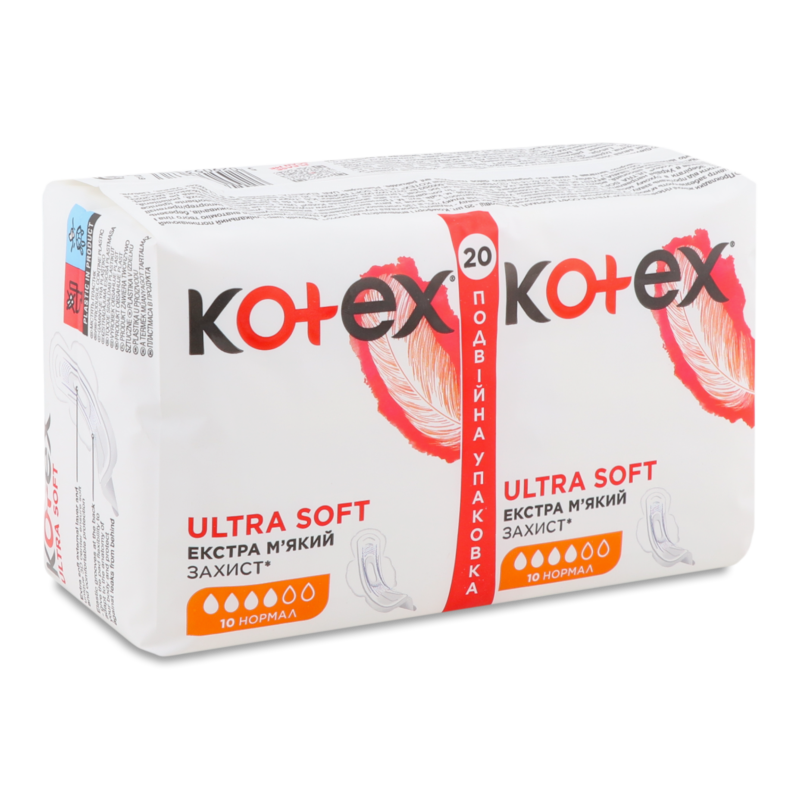 Прокладки Екстра Софт нормал 20шт Котекс