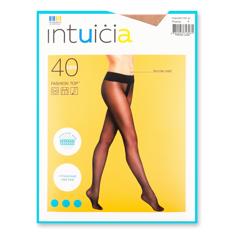 Колготи жіночі Фешн Топ 40ден телесний 4 Інтуїція