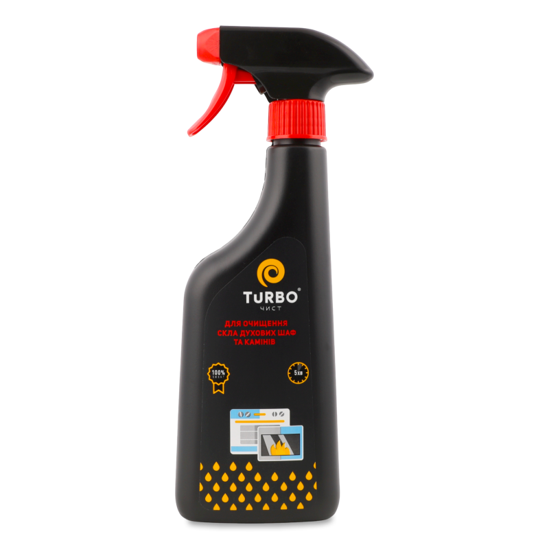 Засіб д/очищення скла духових шаф та камінів 450мл Турбо чист