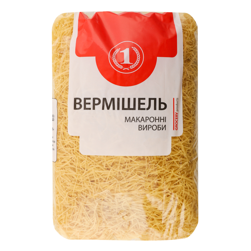 Вироби макаронні Вермішель ТМ "1" м/у