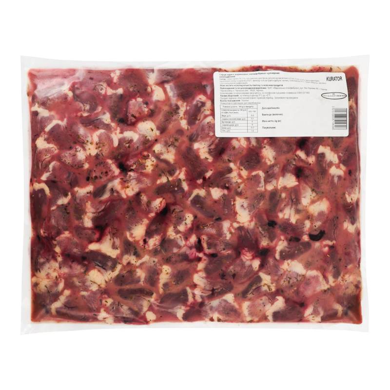 Серця курячі мариновані Kurator охол кг