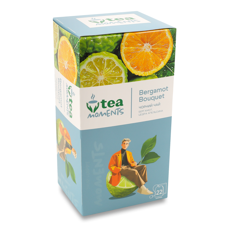 Чай Bergamot Bouquet чорний байховий 22*1,8г Tea Moments