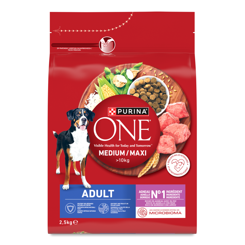Корм д/собак середніх та великих порід MedMax з ягням та рисом сухий 2,5кг Purina One