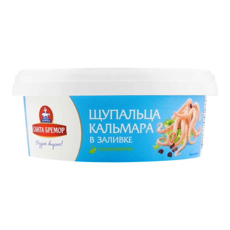 Кальмар щупальця в заливці Санта Бремор ст